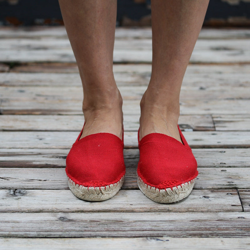 Papat Espadrilles Red BROOK FARM GENERAL STORE