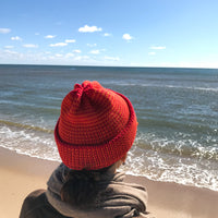 Papat Fisherman Cotton Hat - Red Stripes