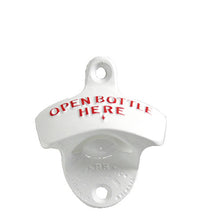 Wall Mounted Bottle Opener - White