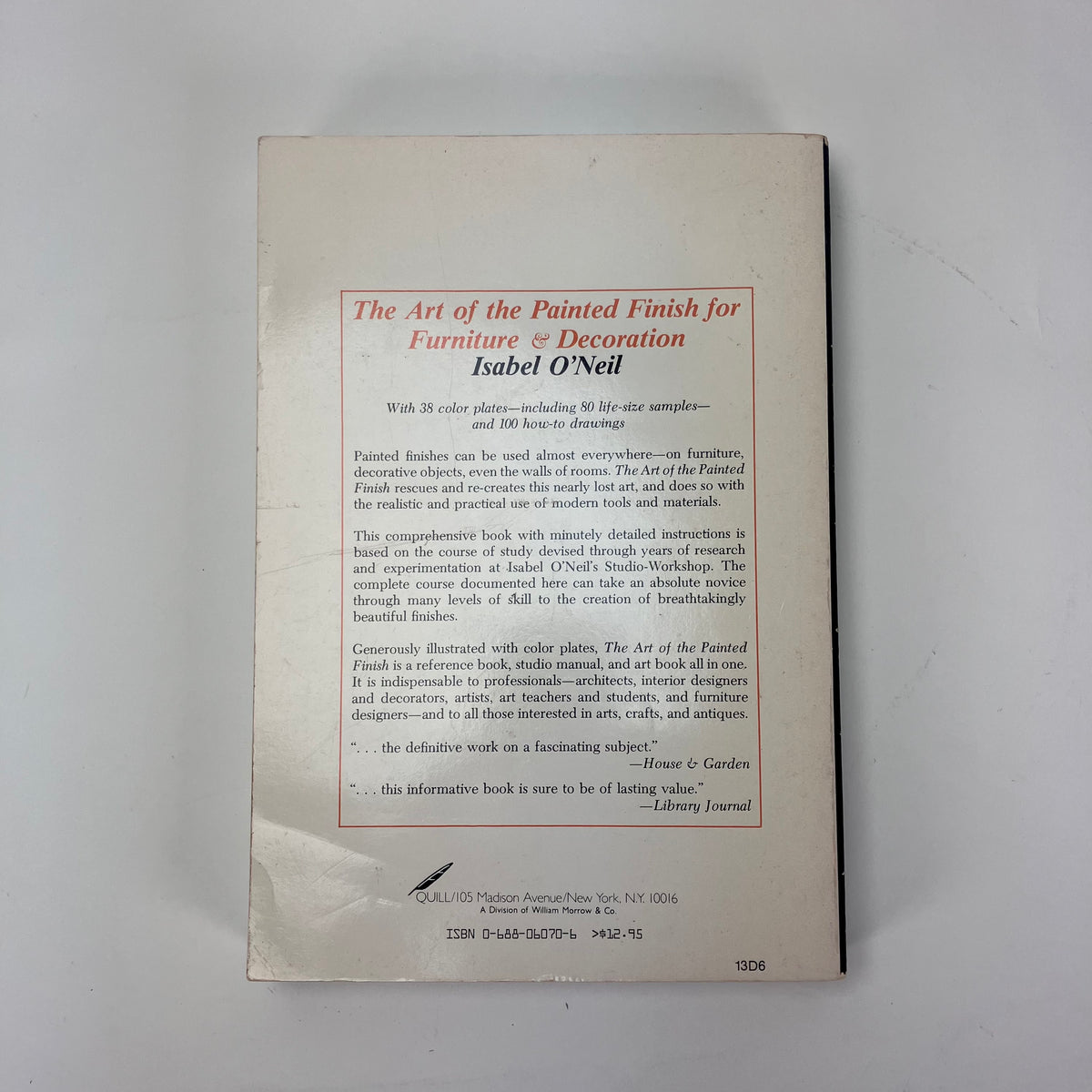 The Art of the Painted Finish for Furniture & Decoration