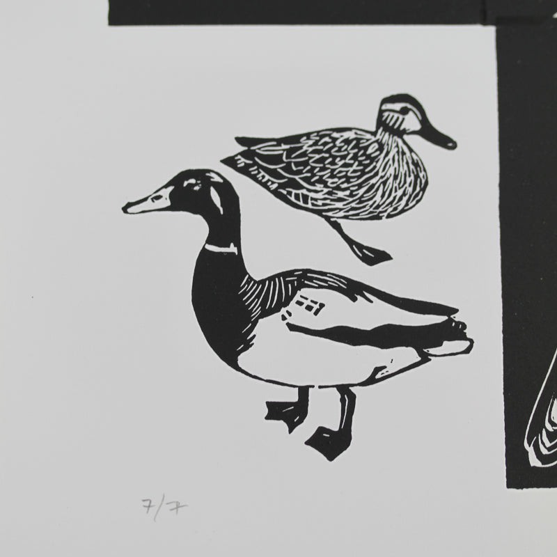 Birds of New York Limited Edition Linocut Print