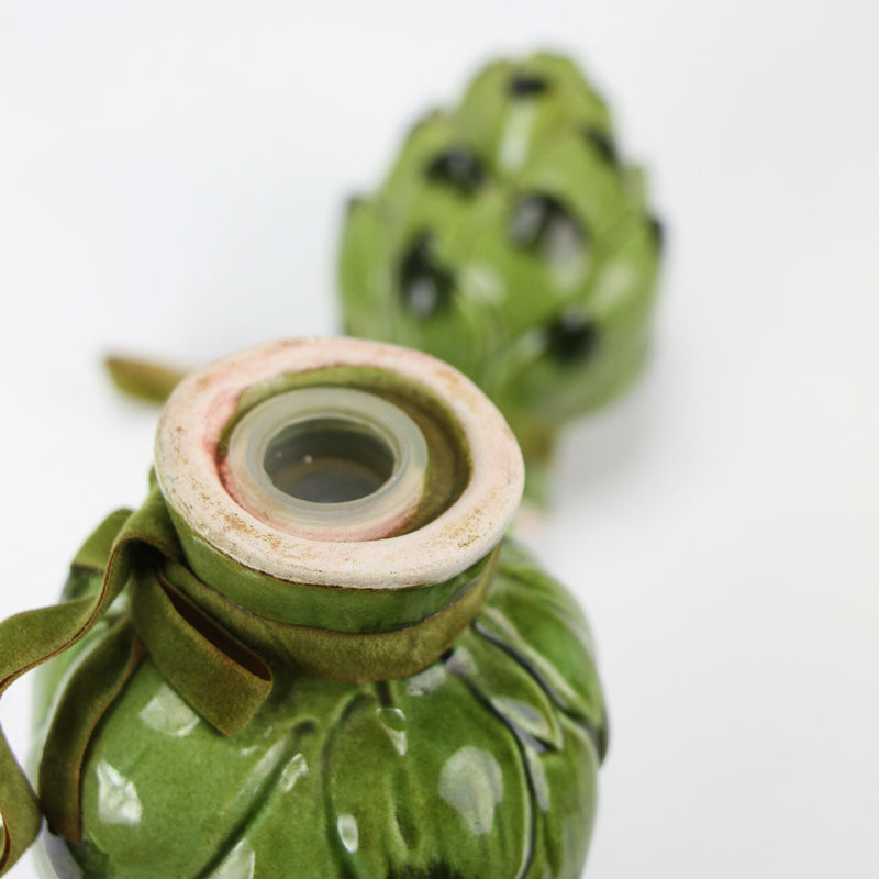 Vintage Artichoke Salt and Pepper Shakers