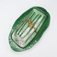 Vintage Asparagus Butter Dish