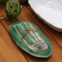 Vintage Asparagus Butter Dish