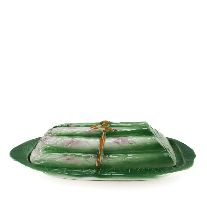 Vintage Asparagus Butter Dish