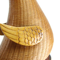 Vintage Woven Duck Vase