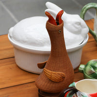Vintage Woven Duck Vase