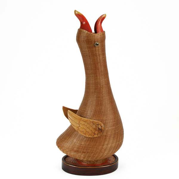 Vintage Woven Duck Vase