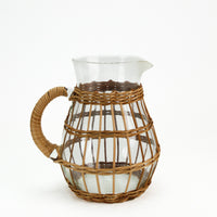 Woven Rattan Pitcher