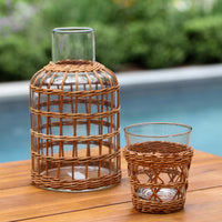 Woven Rattan Tumbler