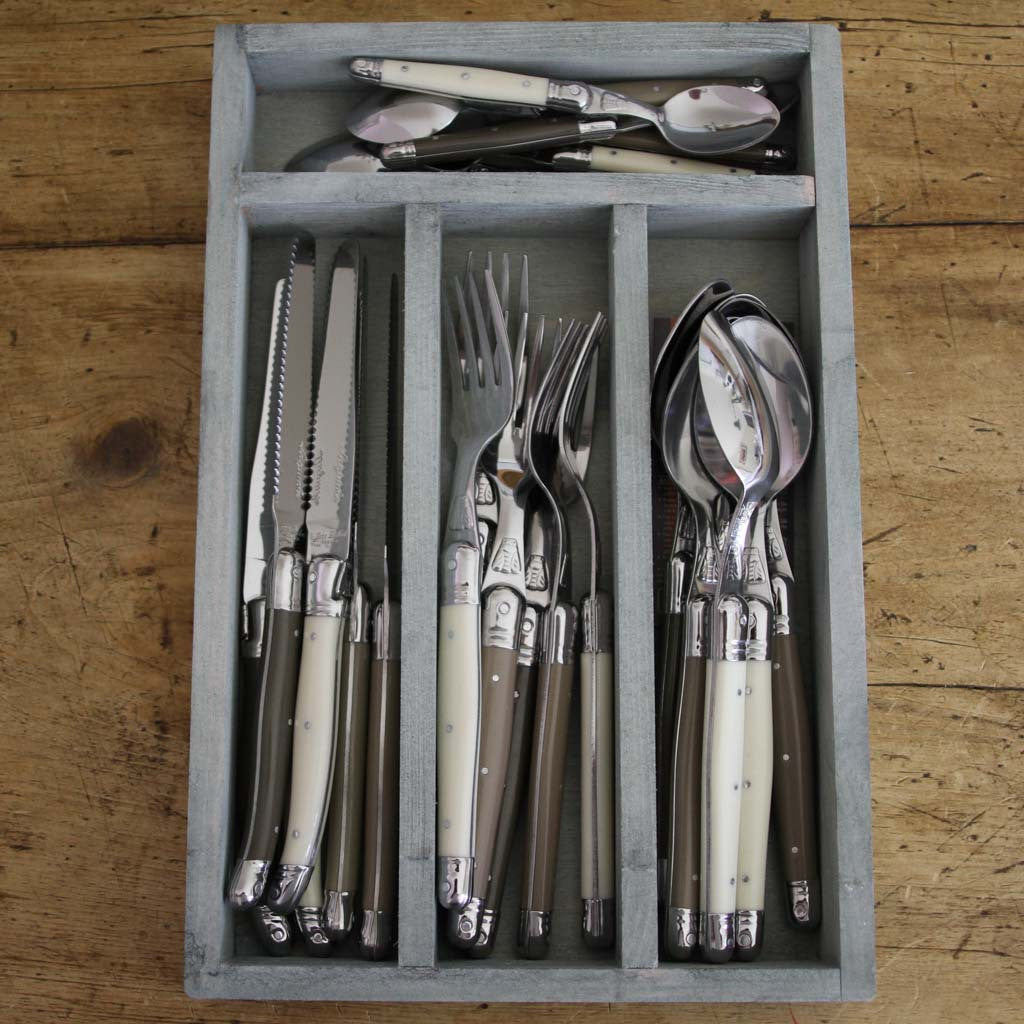 24 Piece Flatware Set - Linen