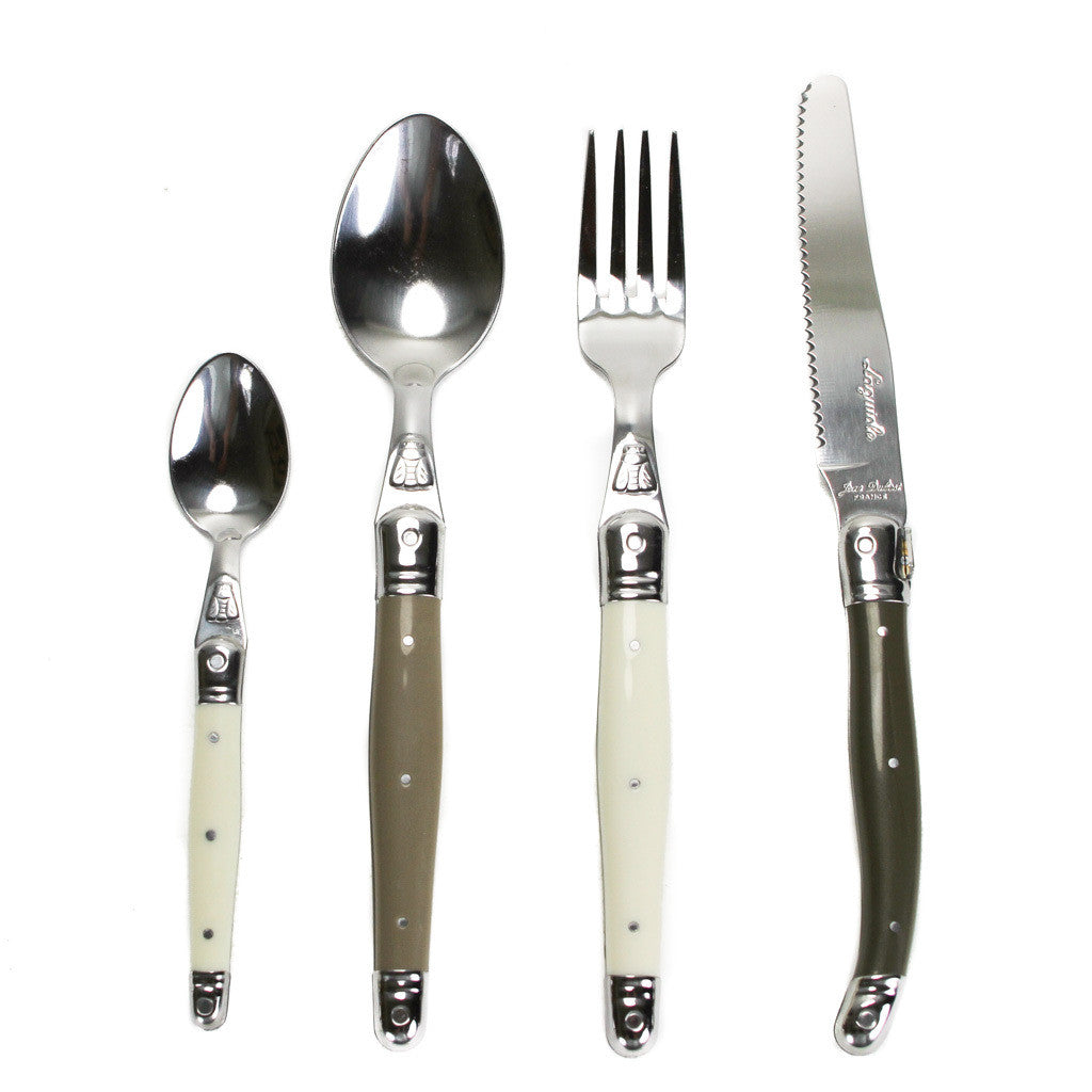 24 Piece Flatware Set - Linen