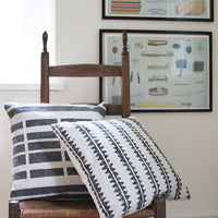 Block Print Cushion - Sawtooth