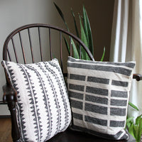 Block Print Cushion - Sawtooth