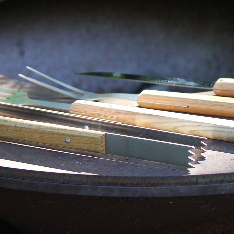 Laguiole BBQ Set - Oak