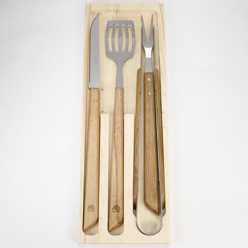 Laguiole BBQ Set - Oak