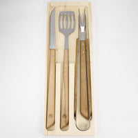 Laguiole BBQ Set - Oak