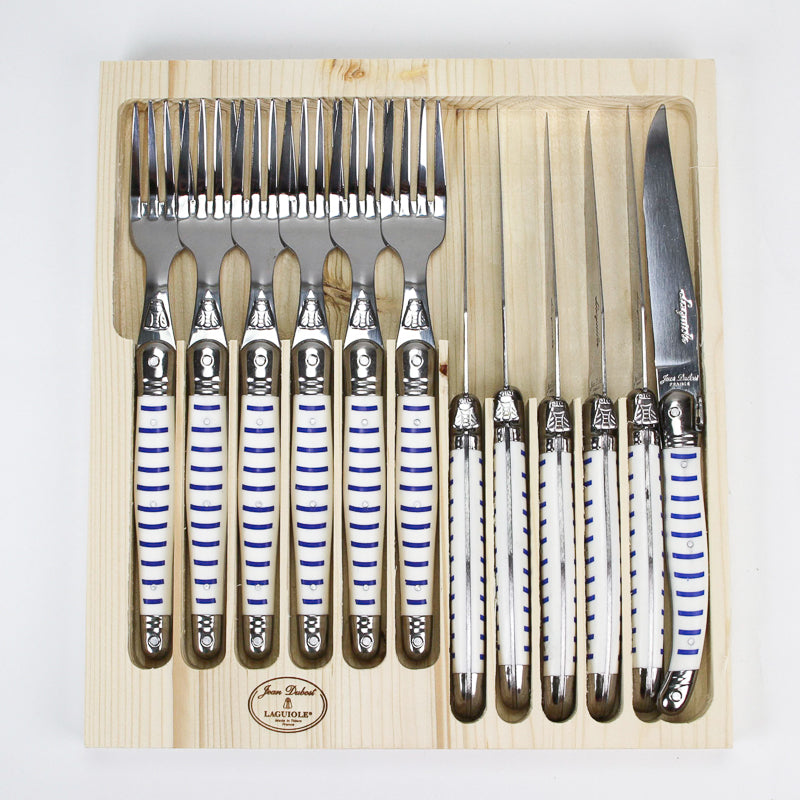 12 Piece Laguiole Flatware Set - Mariniere – BROOK FARM GENERAL STORE