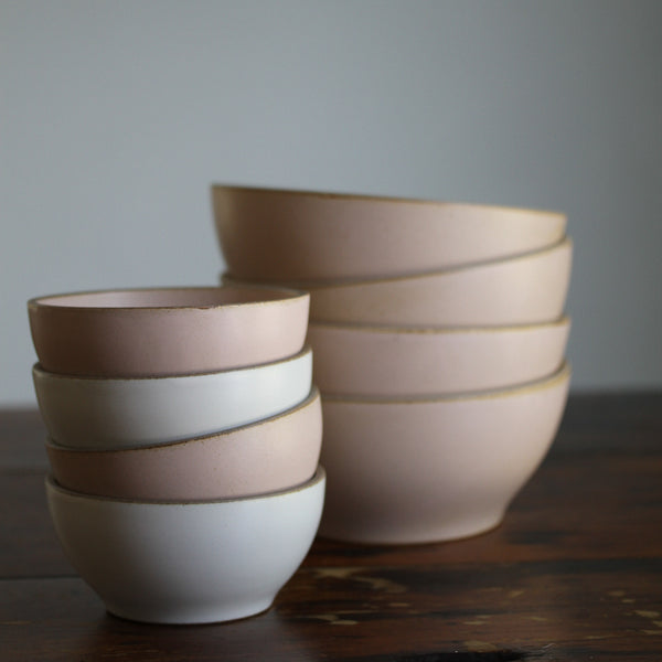 Small Stoneware Bowl - Pink
