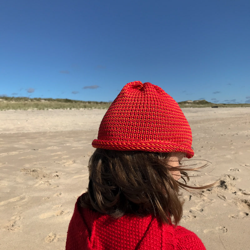 Papat Castine Cotton Hat - Red Stripes