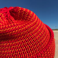 Papat Fisherman Cotton Hat - Red Stripes
