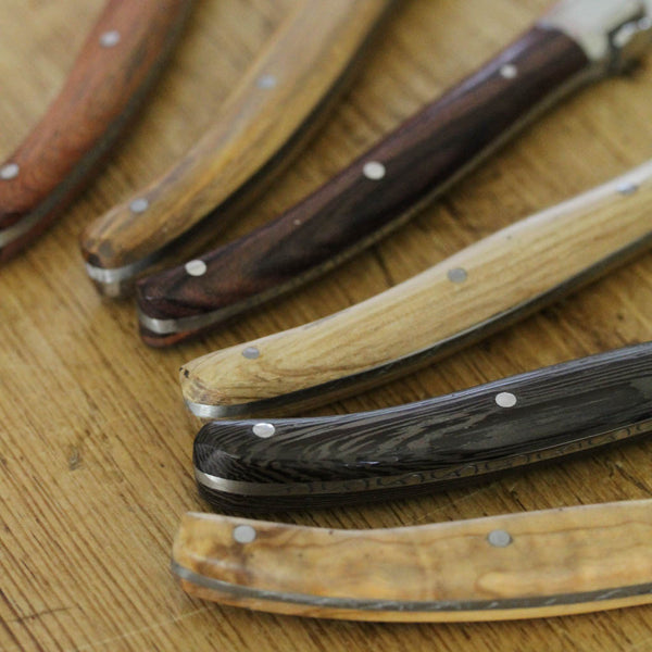 Set of 6 Steak Knives - Assorted Wood