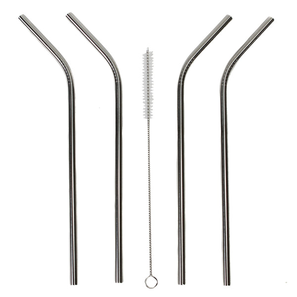 Stainless Steel Straws and Straw Brush