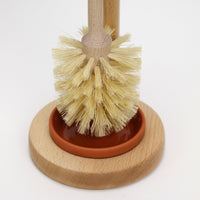Toilet Brush and Wooden Brush Stand