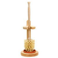 Toilet Brush and Wooden Brush Stand
