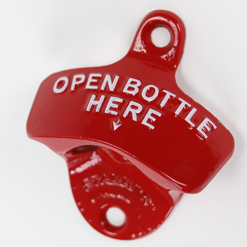 Wall Mounted Bottle Opener - RED