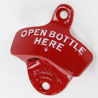 Wall Mounted Bottle Opener - RED