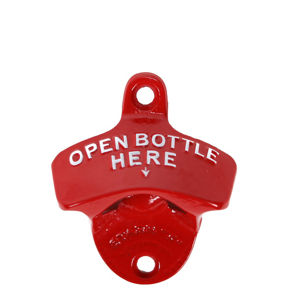 Wall Mounted Bottle Opener - RED