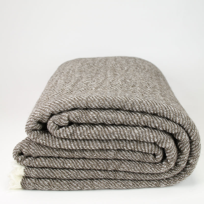 Wool Blanket - Bark