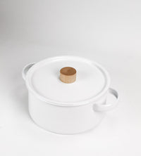 Enamel Pan - with Lid