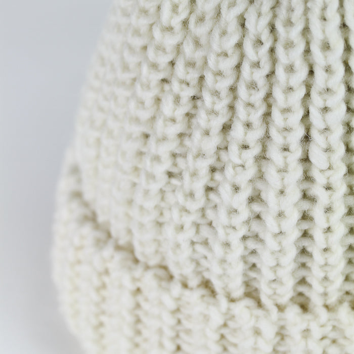 Fisherman Knit Hat - Cream