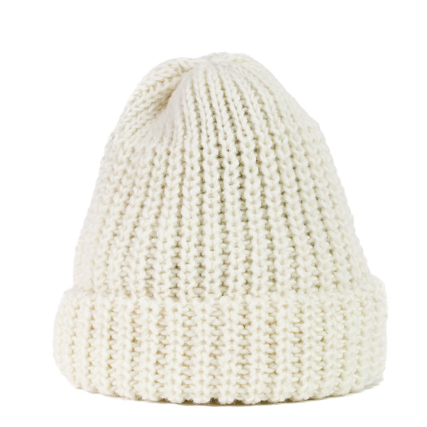 Fisherman Knit Hat - Cream