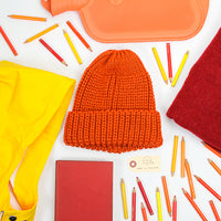 Fisherman Knit Hat - Saffron